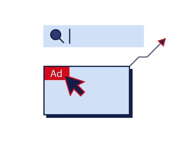 Kampanie Google Ads, wynik na górze wyszukiwania, ilustracja
