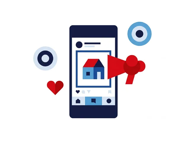 Kampanie Meta Ads, reklama nieruchomości w telefonie, ilustracja